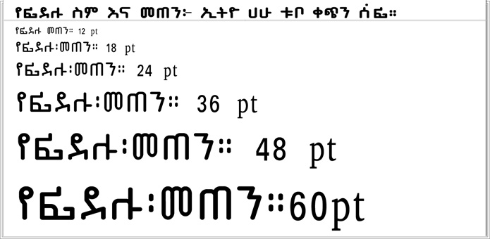 Ethio Hahu Tubo Qechin Sefi.